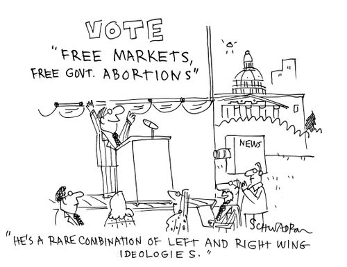 'He's a rare combination of left and right wing ideologies.'