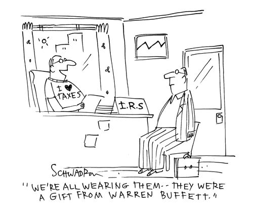 'We're all wearing them - they were a gift from Warren Buffett.'