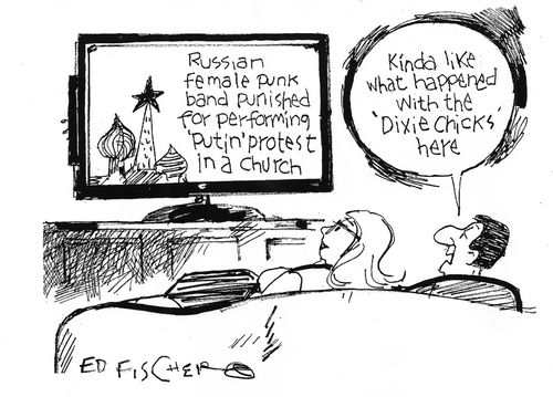 'Kinda like what happened with the 'Dixie Chicks' here.