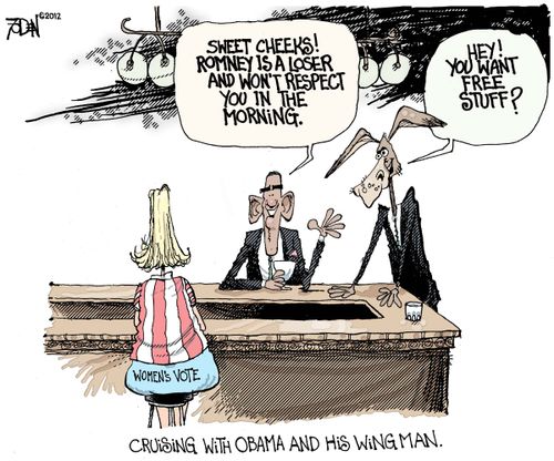 Cruising with Obama and his wing man.