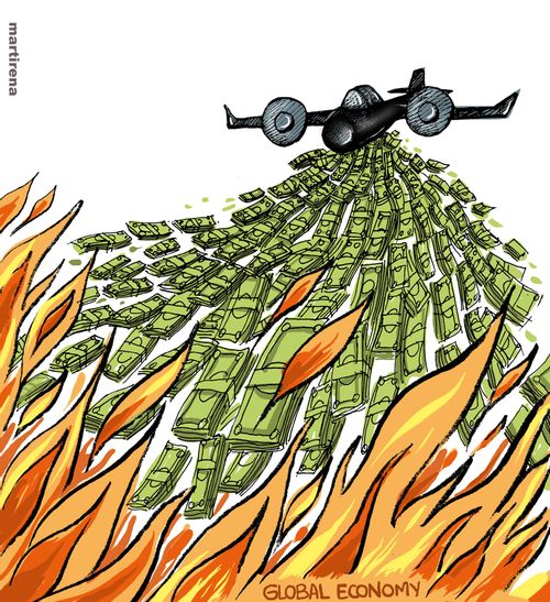 Fire in the global economy.