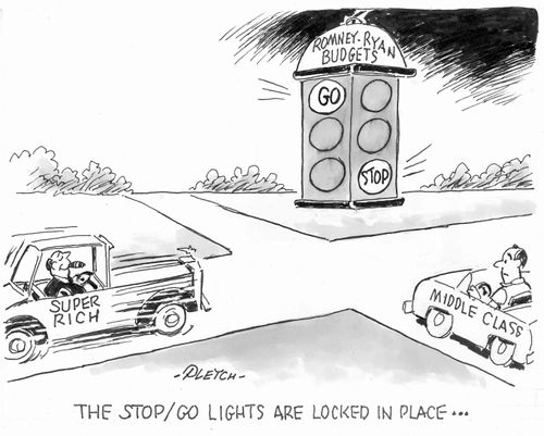 The stop/go lights are locked in place...