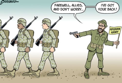 'Farewell, Allies, and don't worry. . . I've got your back!'