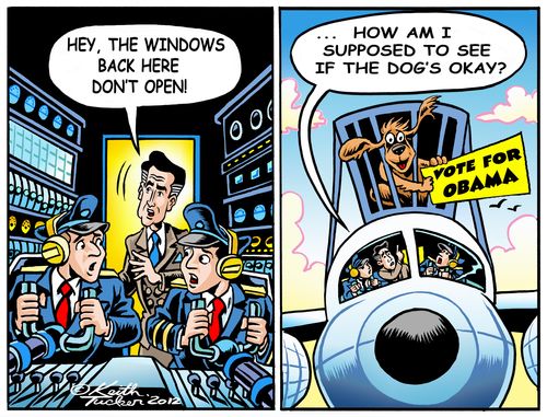 'Hey, the windows back here don't open! . . . How am I supposed to see if the dog's okay?'