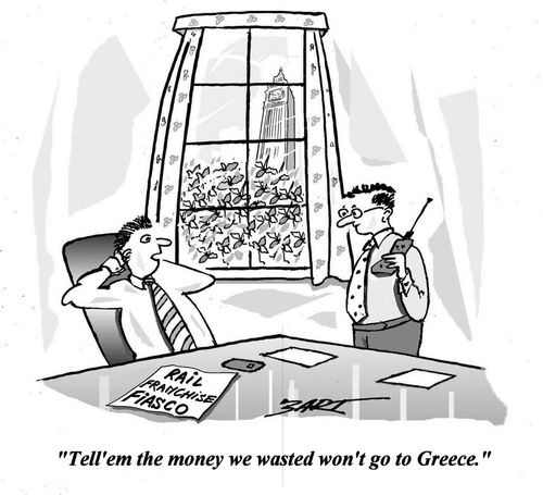 'Tell'em the money we wasted won't go to Greece.'