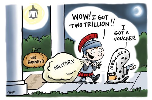 Trick or Treating at the Romney's.