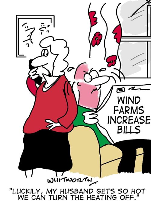 'Luckily, my husband gets so hot we can turn the heating off.'