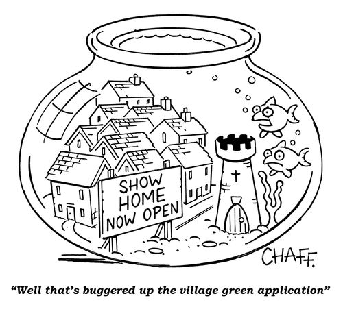 'Well that's buggered up the village green application'