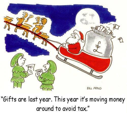 'Gifts are last year. This year it's moving money around to avoid tax.'