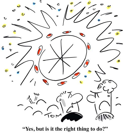 'Yes, but is it the right thing to do?'