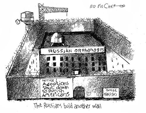 The Russians build another wall.