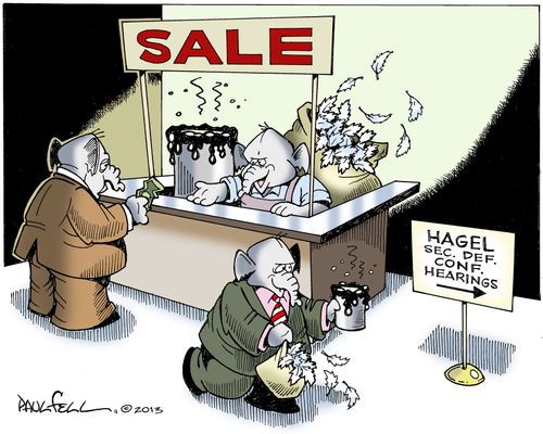 Tar and feathers for Hagel.