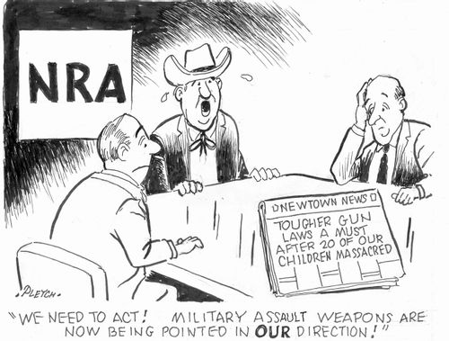 'We need to act! Military Assault Weapons are now being pointed in OUR direction!'