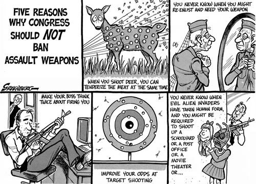 Five reasons why congress should NOT ban assault weapons.