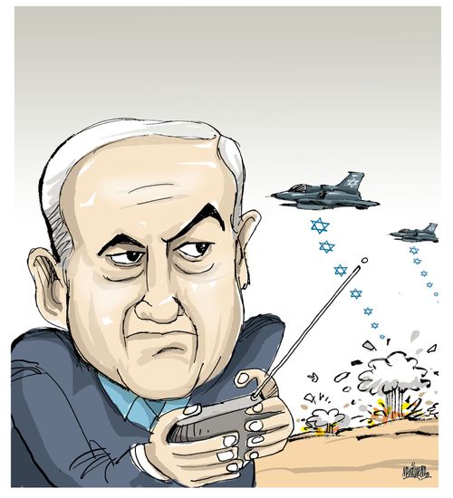 The Israelis launch an air strike on Syria.