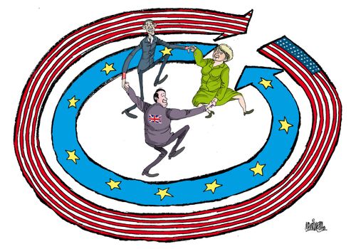 Barack Obama, Angela Merkel and David Cameron are ecstatic about the possibility of a free trade agreement between the U.S. and the European Union.