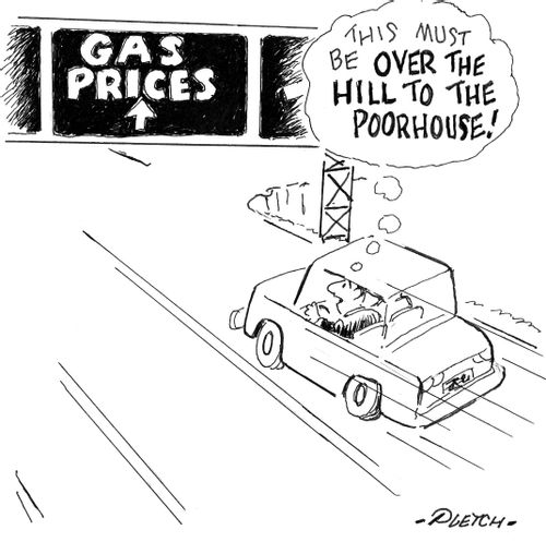 "This must be 'over the hill to the poorhouse'!'