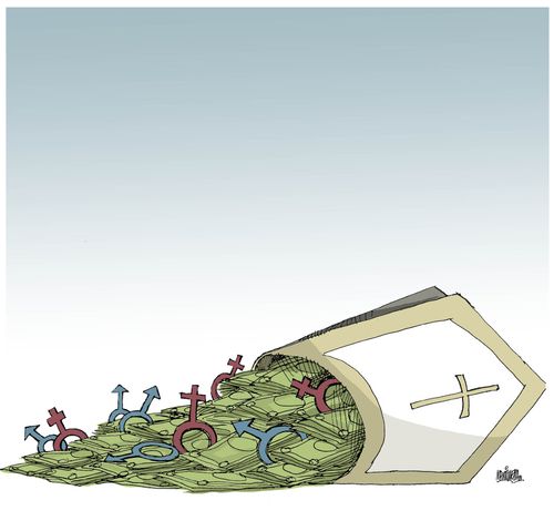 Corruption in the Vatican.