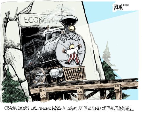 Obama didn't lie. There was a light at the end of the tunnel.