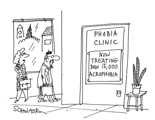 Phobia Clinic: Now treating Dow 15,000 acrophobia.