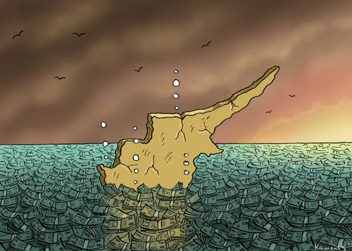 Cyprus sinks.