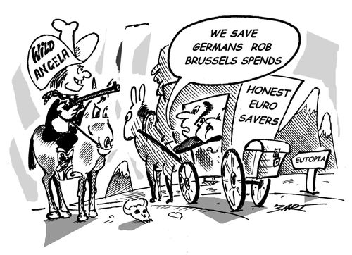 'We save, Germans rob, Brussels spends.'