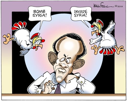 Syrian dilemma for President Obama.
