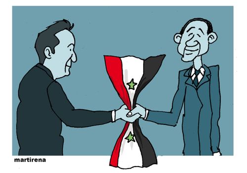 Cameron visits Obama to discuss Syria.