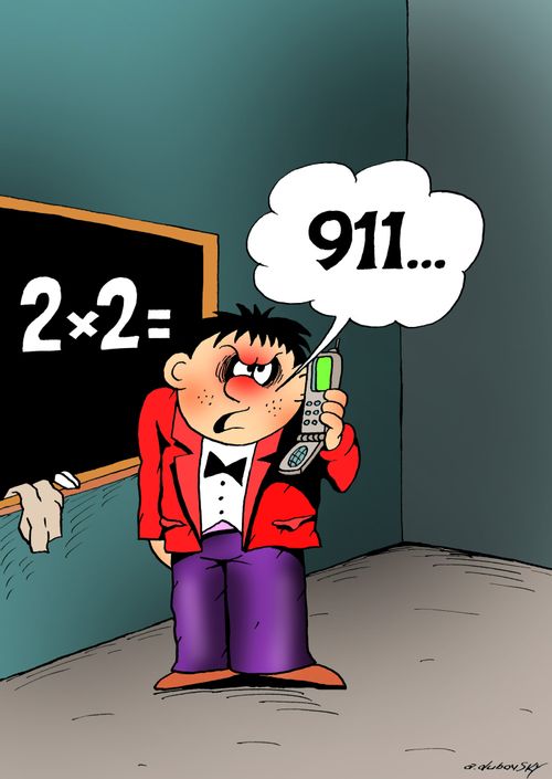 School kid calls 911.