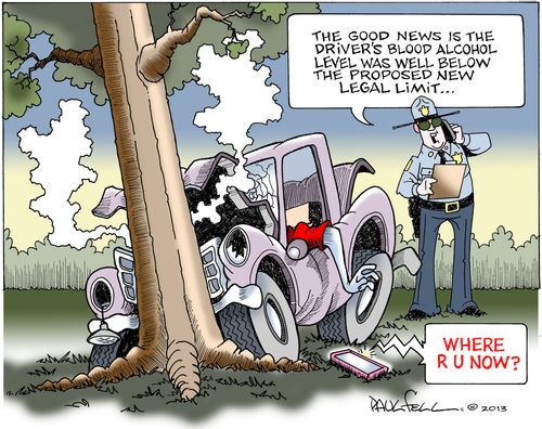 Proposed new US blood alcohol limits.