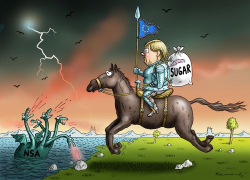 Angela Merkel and the NSA.