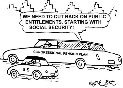 'We need to cut back on public entitlements, starting with Social Security!'