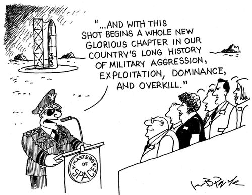 '...And with this shot begins a whole new glorious chapter in our country's long history of military aggression, exploitation, dominance, and overkill.'
