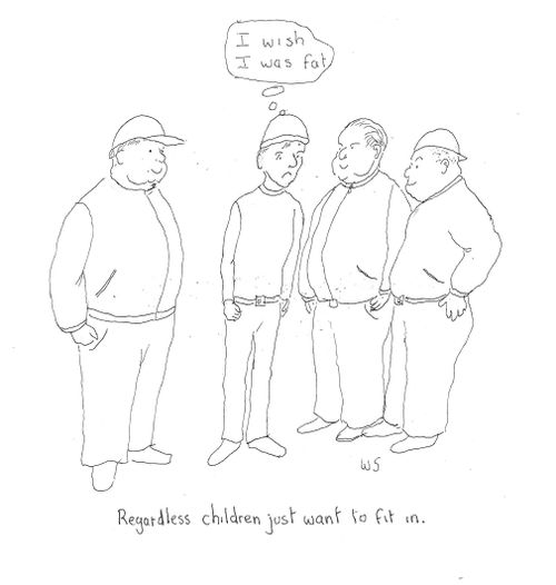 Regardless children just want to fit in.