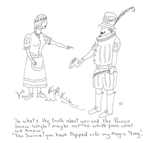 'So what's the truth about you and the Prince Snow White? Maybe not so White from what we know?'