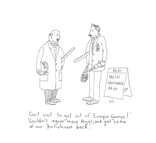 'Can't wait to get out of Europe George!'