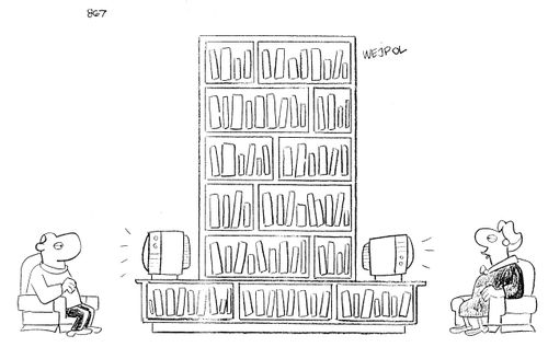Books versus TV.