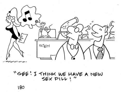 'Gee! I think we have the new sex-pill!'