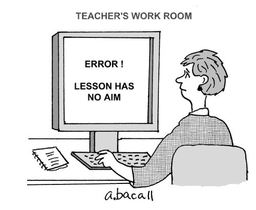 Teacher's Work Room: Error - Lesson has no aim.
