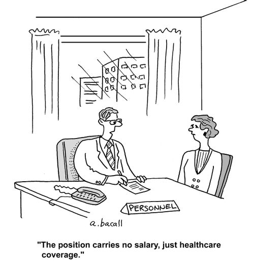 'The position carries no salary, just healthcare coverage.'