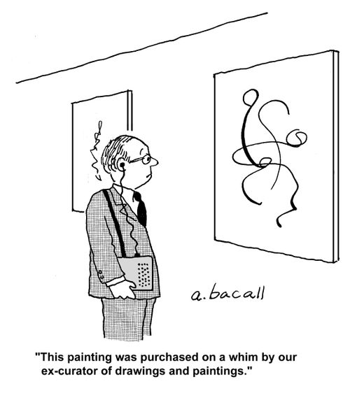 'This painting was purchased on a whim by our ex-curator of drawings and paintings.'