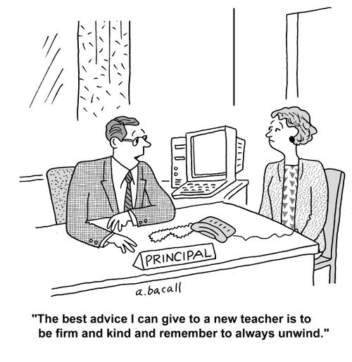 'The best advice I can give to a new teacher is to be firm and kind and remember to always unwind.'