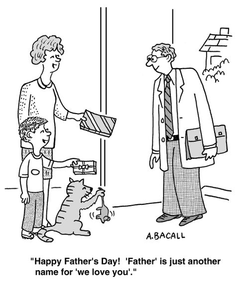 'Happy Father's Day! 'Father' is just another name for 'we love you'.'