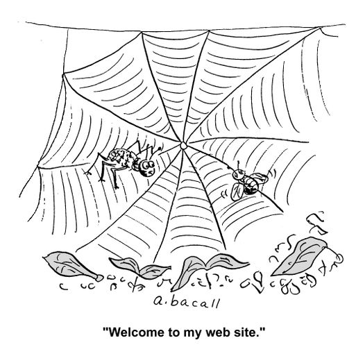 'Welcome to my web site.'