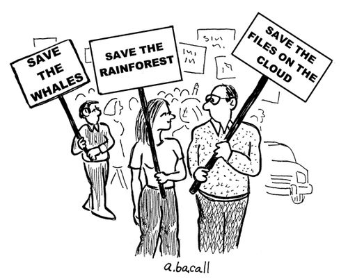 Save the Files on the Cloud.