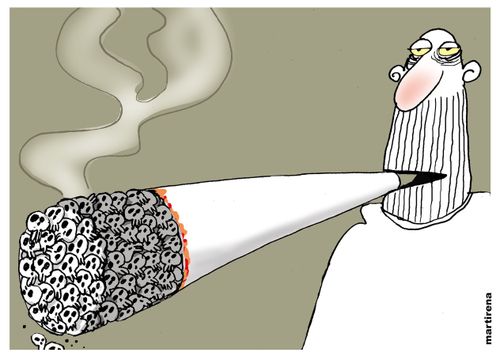 A cigar daño