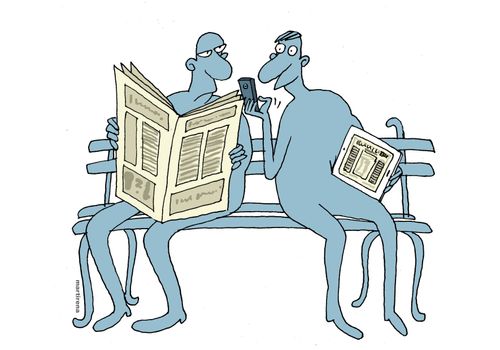 Modern methods of reading over someone's shoulder.