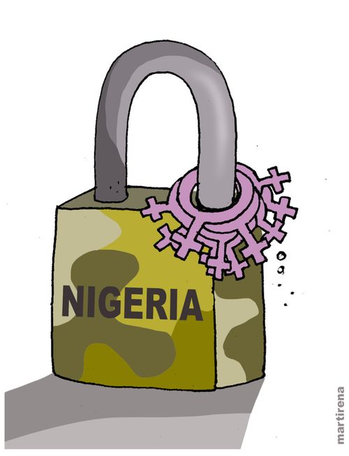 Kidnapped girls in Nigeria.