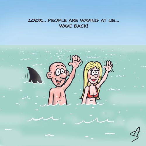 'Look...people are waving at us!...Wave Back!'