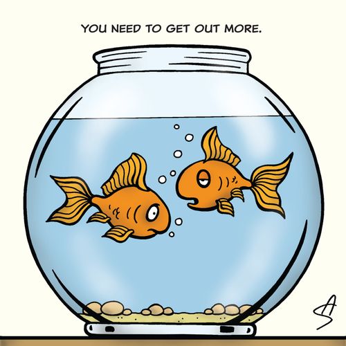 'You need to get out more.'